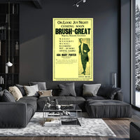 Vintage Magic Performance Poster Featuring Edwin Brush Illusionist