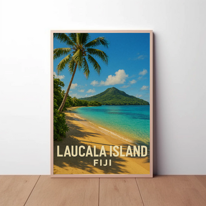 Laucala Island Fiji Scenic Tropical Beach Coast Poster