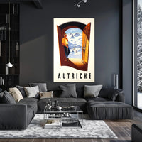 Skiing in Austria Poster PosterGoat