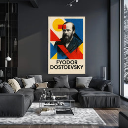 Fyodor Dostoevsky Literary Tribute Art Poster