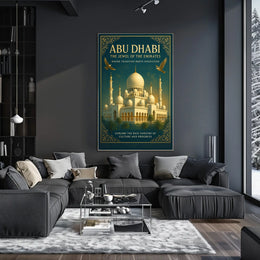 Abu Dhabi Jewel of the Emirates Travel Poster