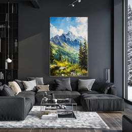 Slovakia High Tatras Mountain Landscape Scenic Poster