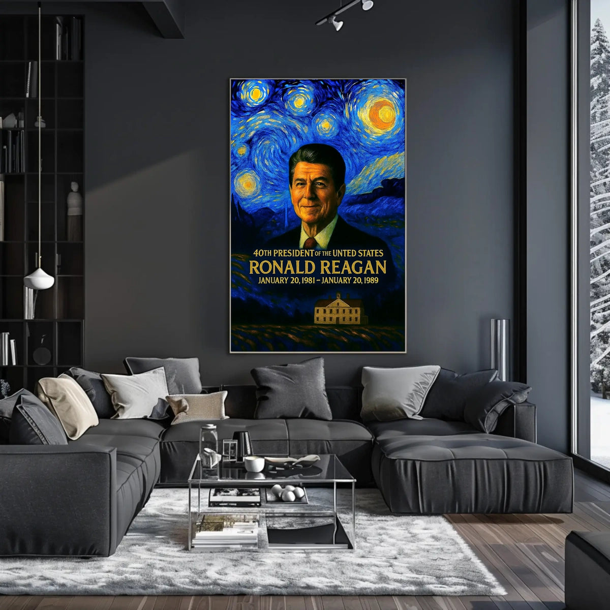Ronald Reagan 40th President of the United States Presidential Masterpiece Series Poster