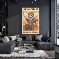 St. Michael Prepare For Judgment Poster
