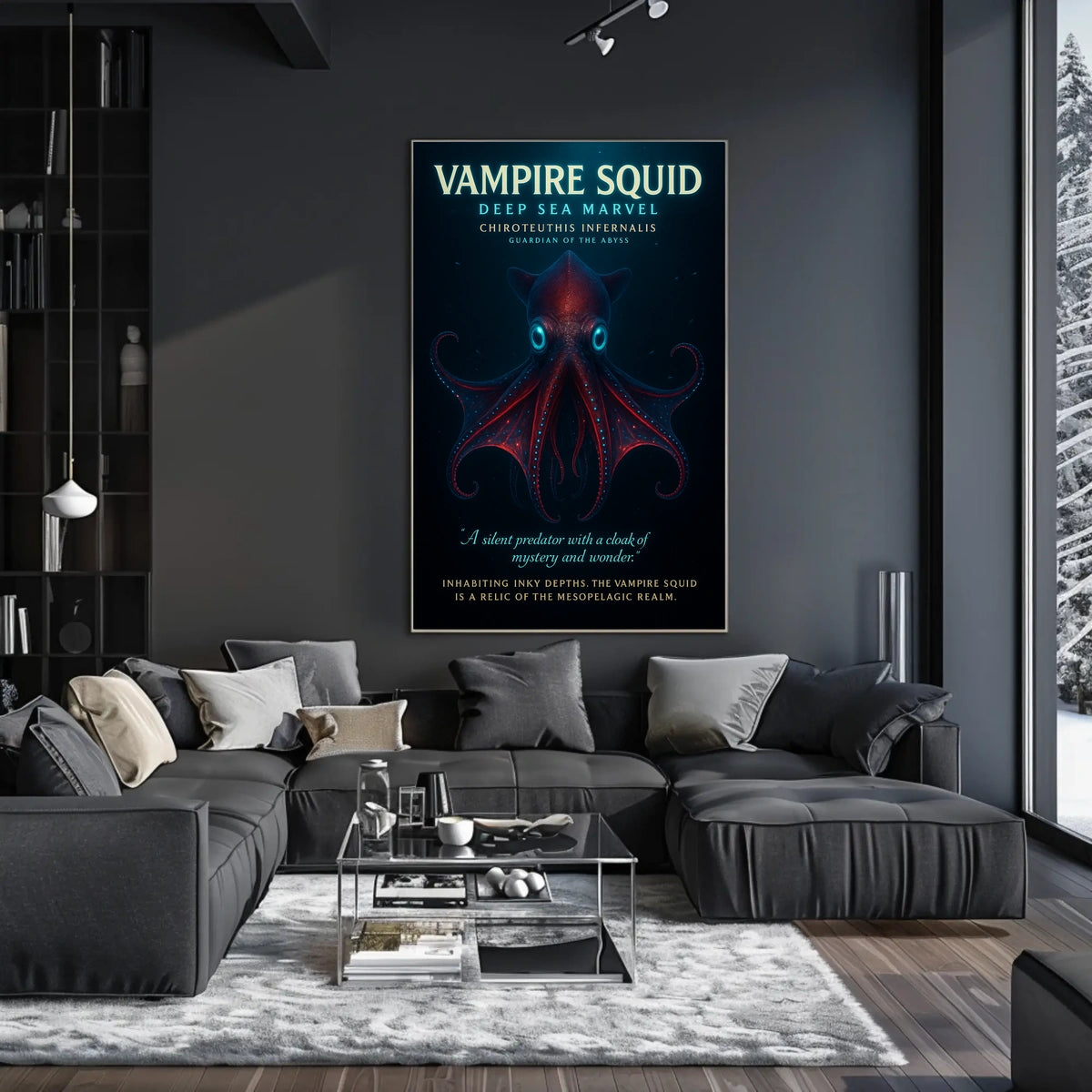 Vampire Squid Deep Sea Marvel Poster