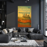Discover Oklahoma The Heart of America Poster