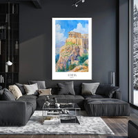 Majestic Parthenon in Athens Greece Travel Poster PosterGoat