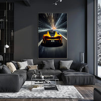 Speeding Into the Future Poster PosterGoat