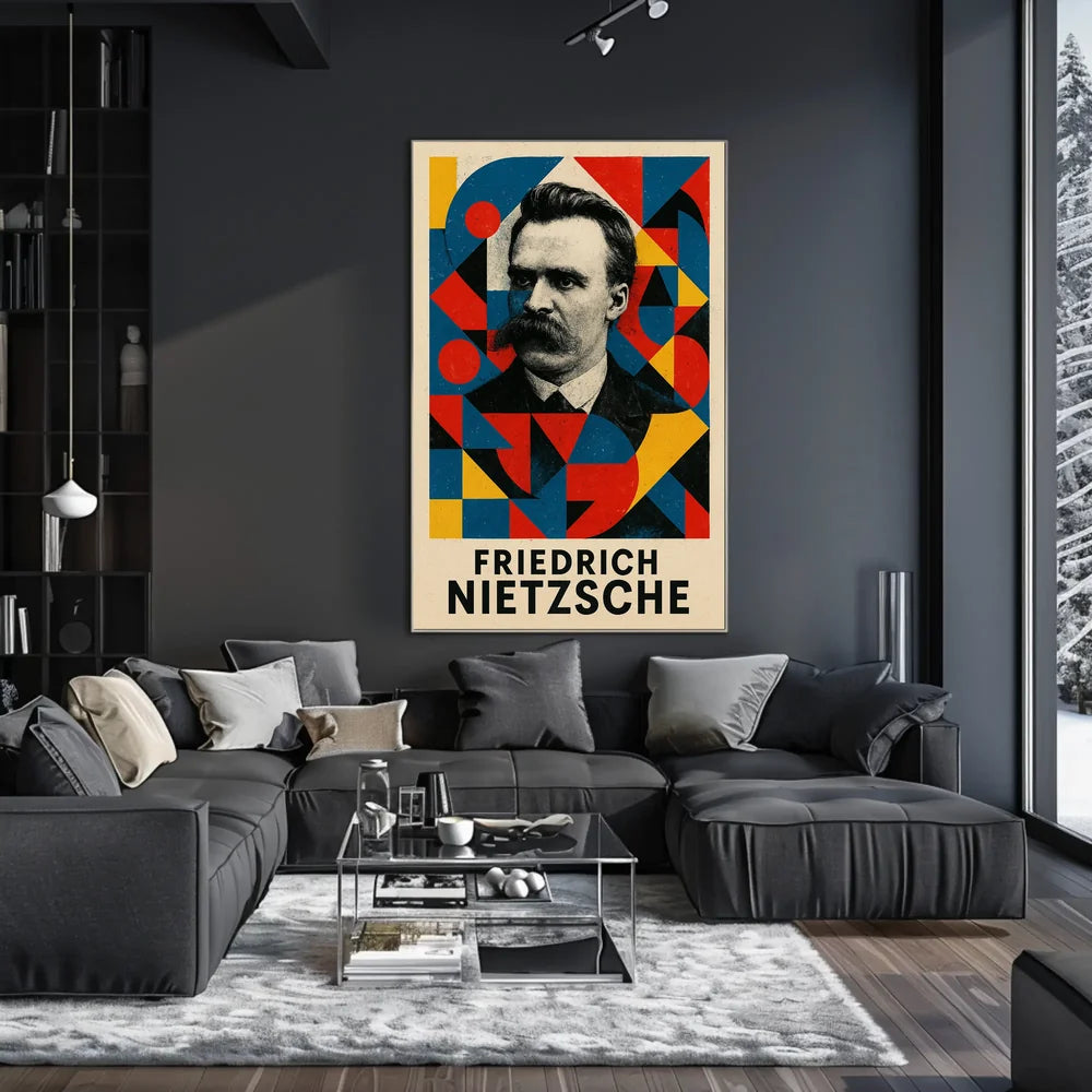 Abstract Expressionism Art Deco Style Poster