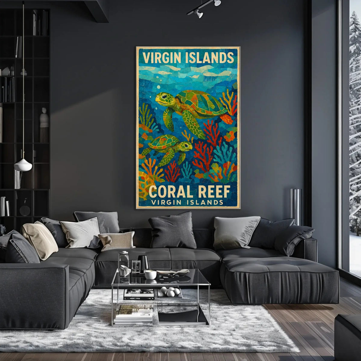 Virgin Islands Coral Reef Poster