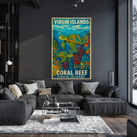 Virgin Islands Coral Reef Poster