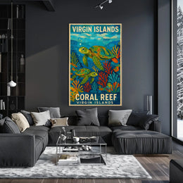 Virgin Islands Coral Reef Poster