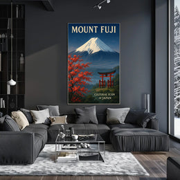 Mount Fuji Cultural Icon of Japan Poster