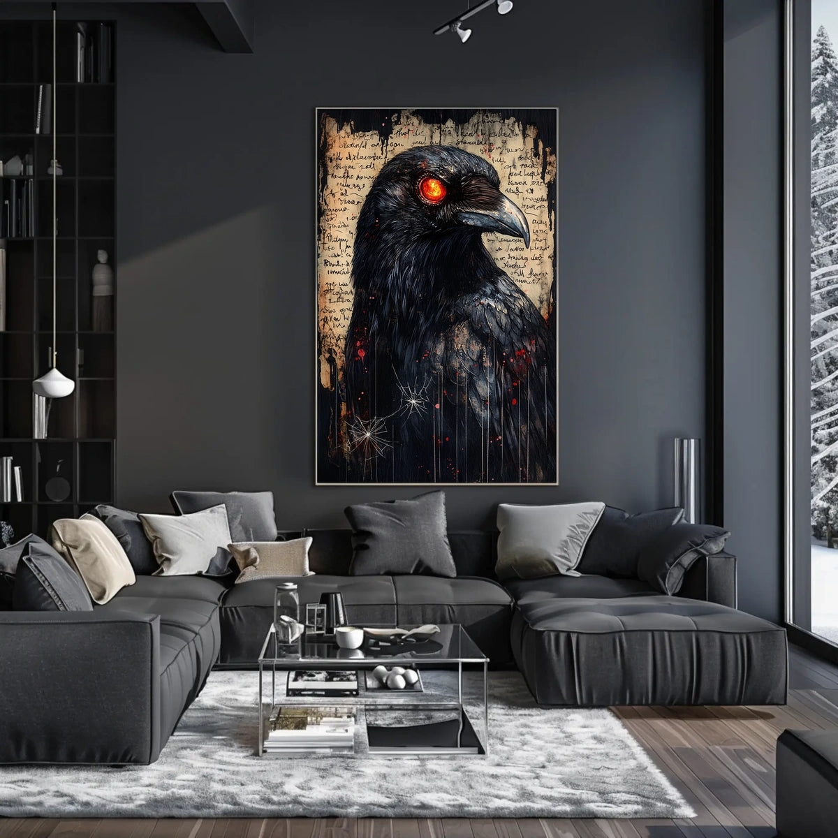 Mystical Raven Artwork for Animal Poster