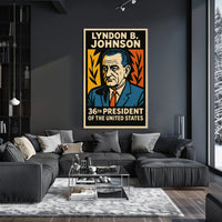 Lyndon B. Johnson 36th President Poster