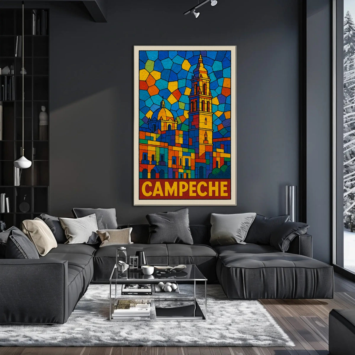 Campeche Stained Glass Art Poster