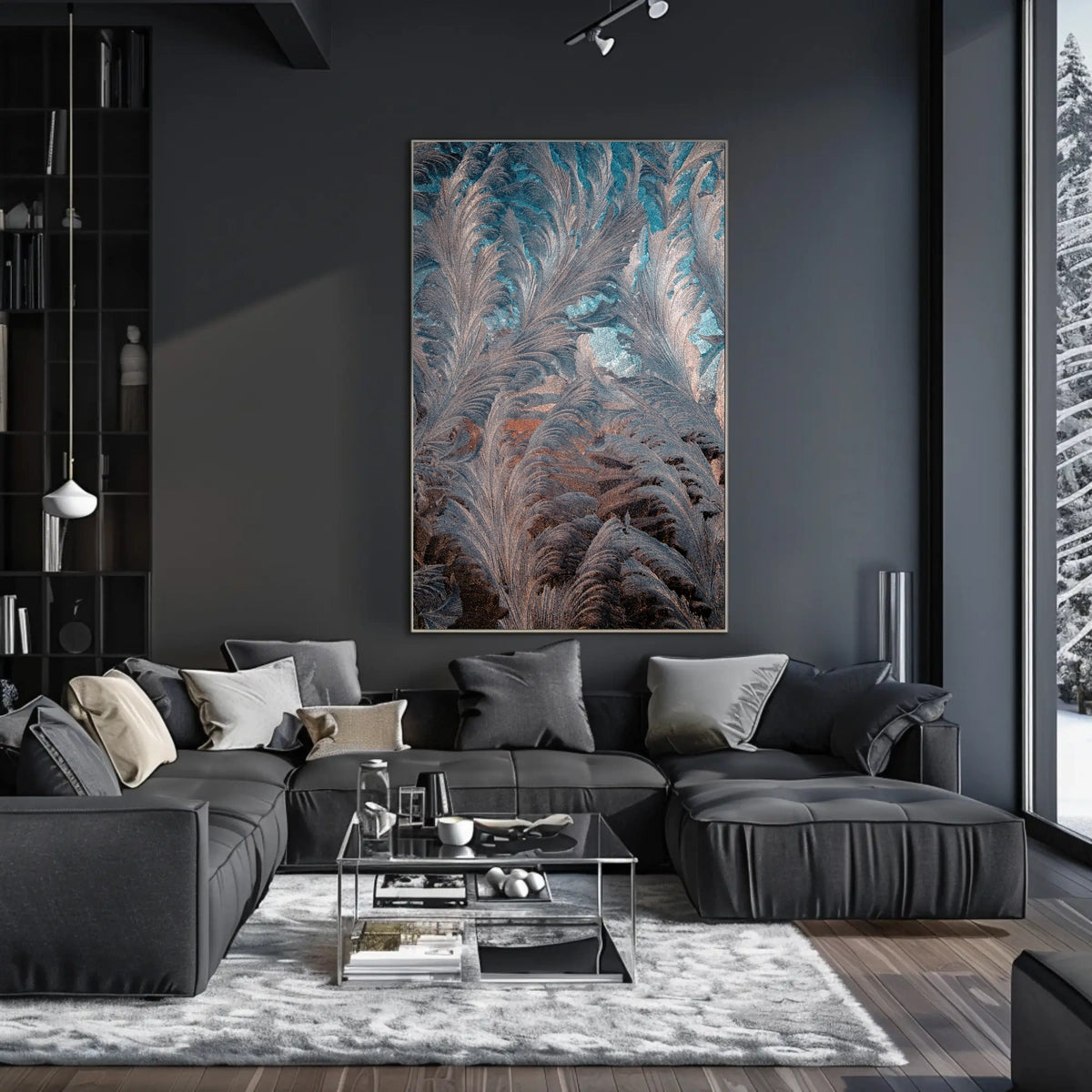 Abstract Feathered Elegance Abstract Poster