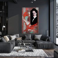 Laurant's Enigmatic Vintage Illusionist Magic Show Poster - Artistic Poster