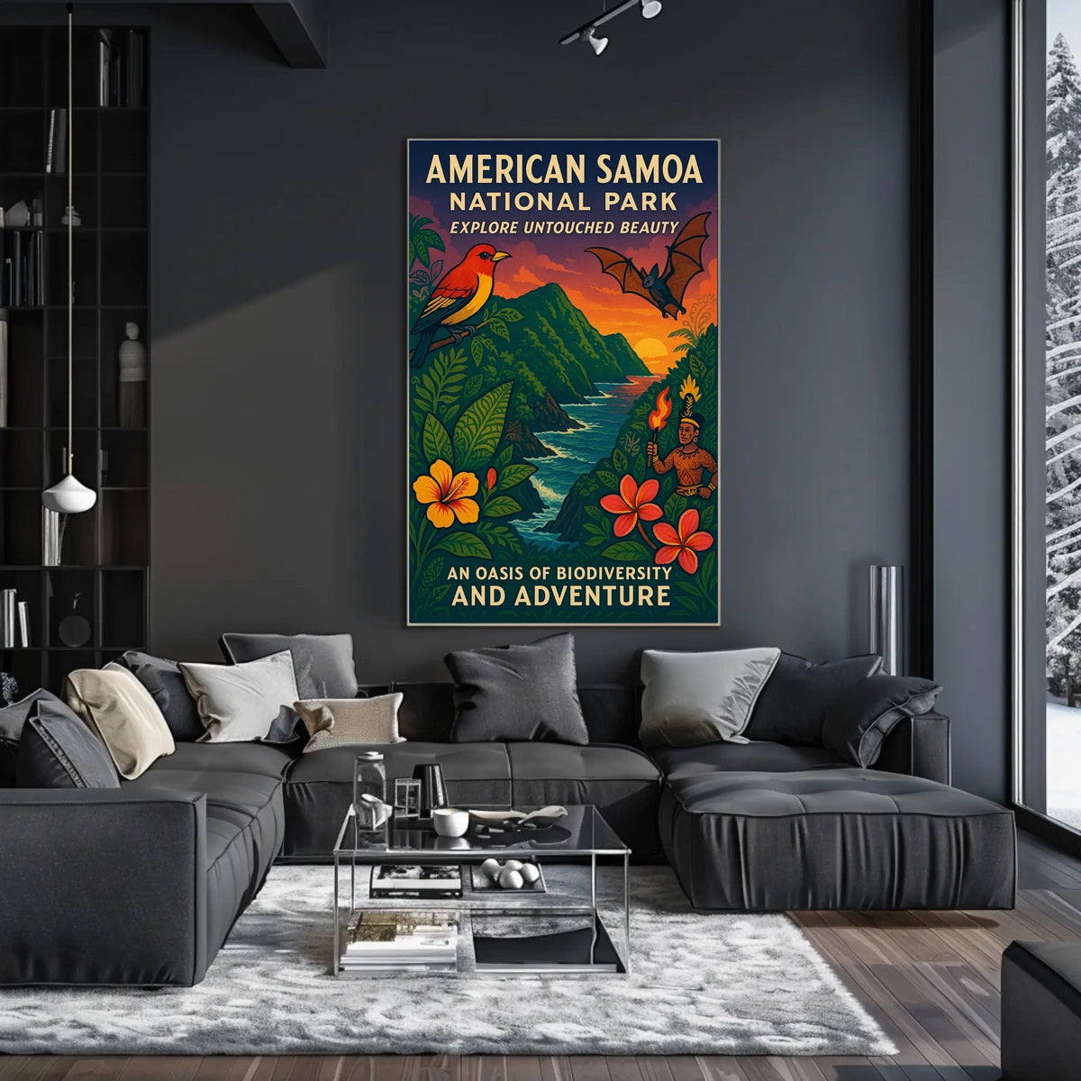 American Samoa National Park Poster: Awe-Inspiring Nature Scenery