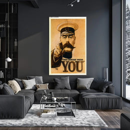 Vintage Military 'Your Country Needs You' Recruitment Poster