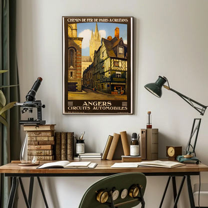 Paris Les Sables D'Olonne Vintage Travel Poster