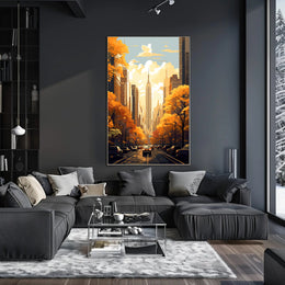 Autumn In The City Poster PosterGoat