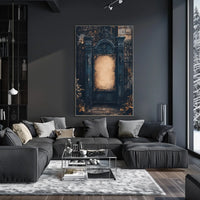 Gothic Mysterious Art Print with Ornate Ironwork Poster