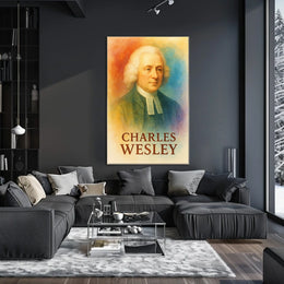 Charles Wesley Heritage Poster: Classic 18th-Century Portrait Art