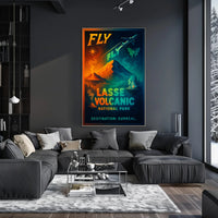 Fly to Lassen Volcanic National Park Poster