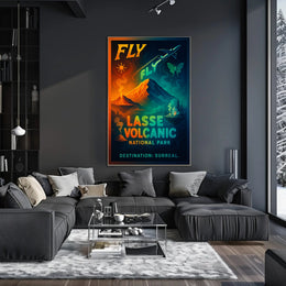 Fly to Lassen Volcanic National Park Poster