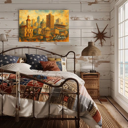 Liberia Cityscape Poster