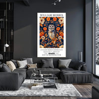 William Morris Art Exhibition Vintage Artistic Poster