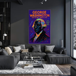 George Washington Neon Liberty Historical or Presidential Poster