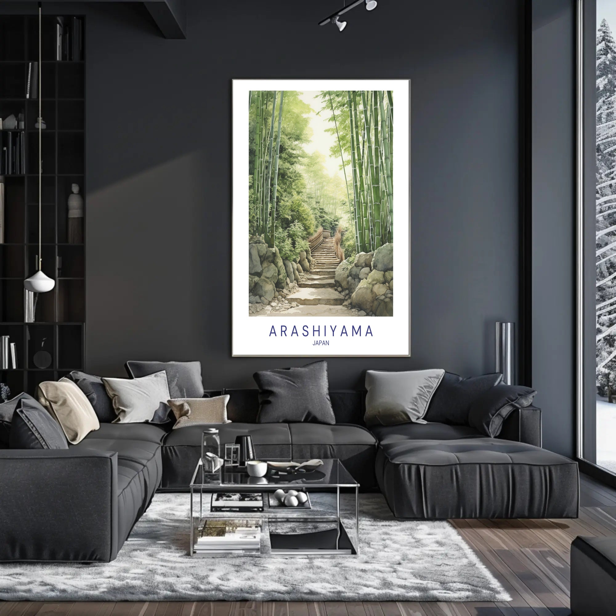 Arashiyama Bamboo Grove Poster PosterGoat