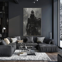 The Mysterious Wanderer Art Print Poster for Home Decor and Travel Enthusiasts PosterGoat