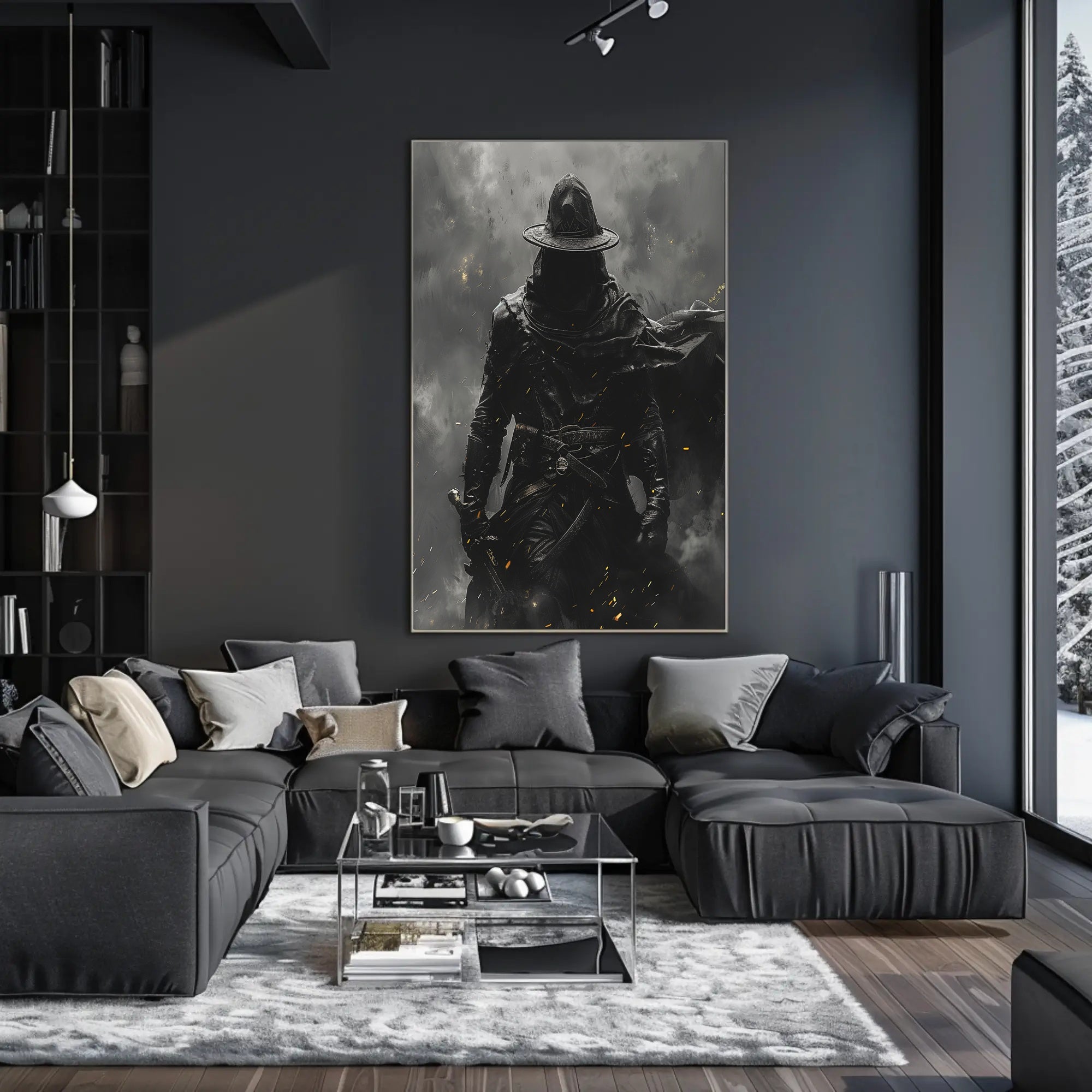The Mysterious Wanderer Art Print Poster for Home Decor and Travel Enthusiasts PosterGoat