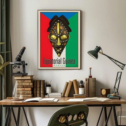 Vintage Poster Equatorial Guinea Africa