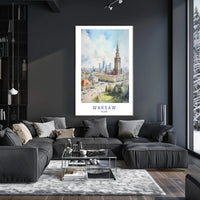 Warsaw Skyline Poster PosterGoat