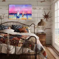 Serene Sunset Sails Poster