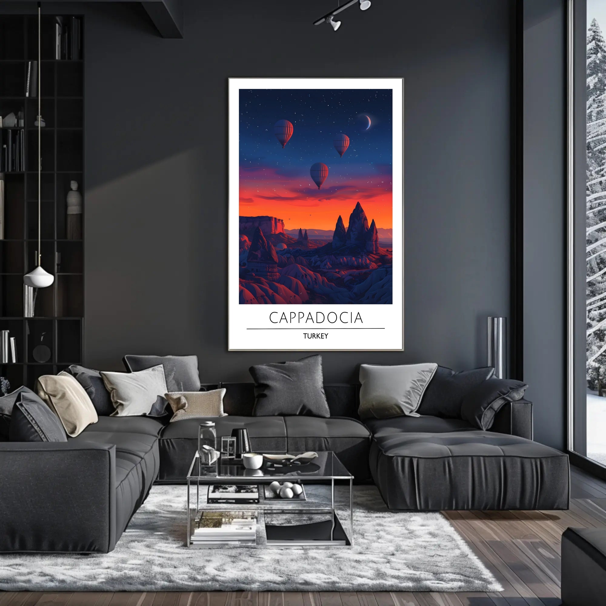 Cappadocia Adventure Hot Air Balloon Travel Poster