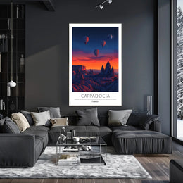 Cappadocia Adventure Hot Air Balloon Travel Poster