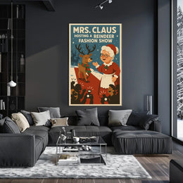 Mrs. Claus Hosts a Reindeer Fashion Show Poster