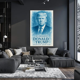 Commanding Presence The Donald Trump Portrait Poster