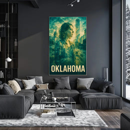 Oklahoma A Modern Reflection Poster