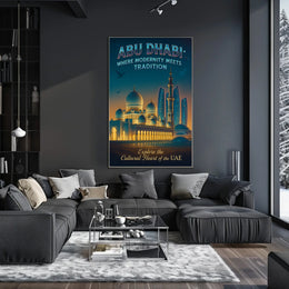 Abu Dhabi Harmony Modern and Traditional Poster