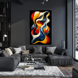 Abstract Waves Of Color Abstract Poster