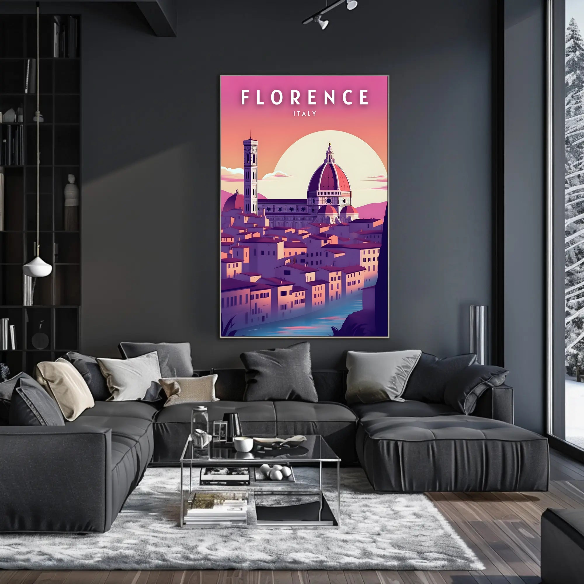 Florence Cathedral In Vibrant Colors: Poster