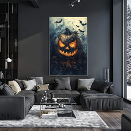 Halloween Mischief Artwork Featuring Jack-o'-Lantern Cultural Poster