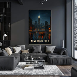New York City at Night Poster