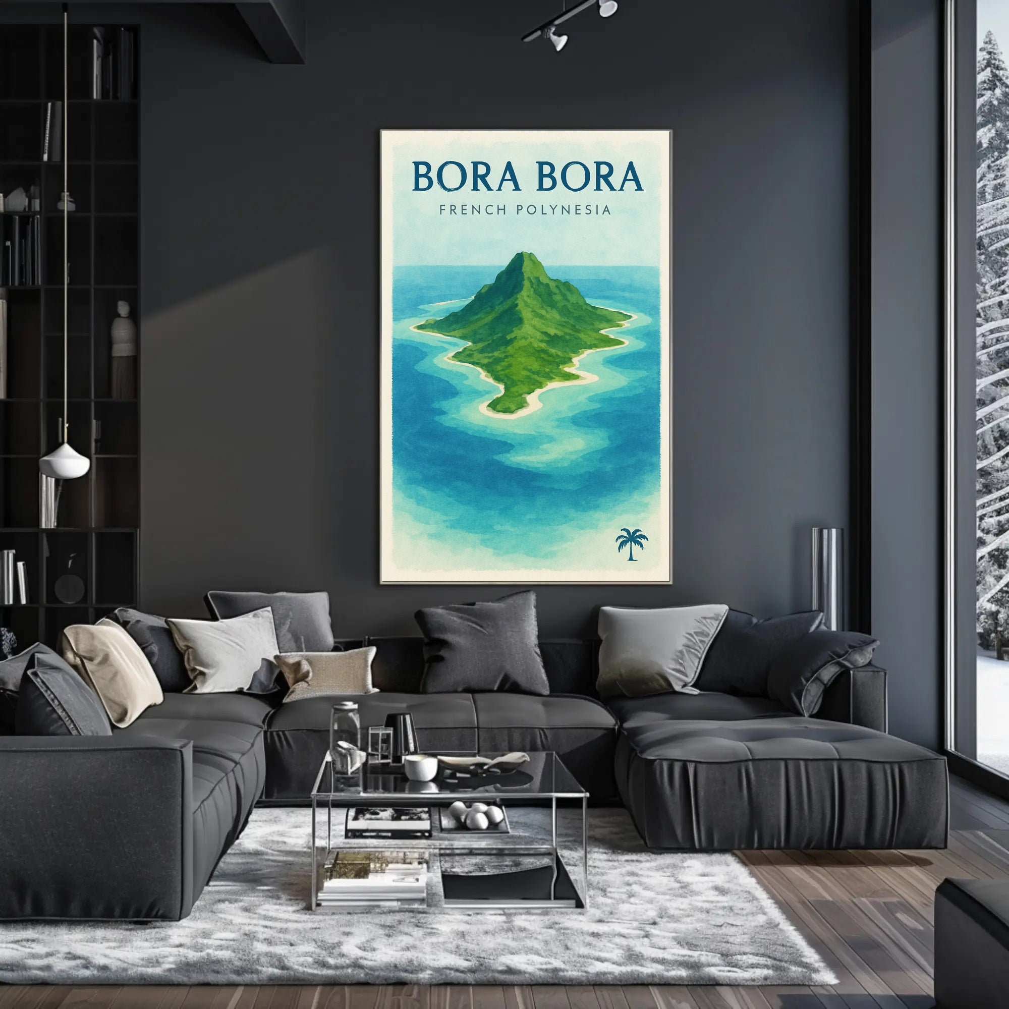 Bora Bora Tropical Island Travel Poster PosterGoat
